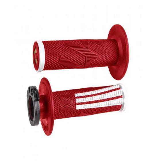 Imagem de Manopla Odi Emig Pro V2 Lock-On - Vermelho/Branco