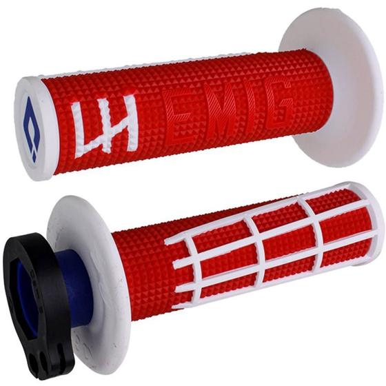 Imagem de Manopla Odi Lock On Emig Pro MX V2 Vermelho
