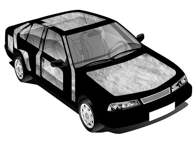 Imagem de Manta Acústica Automotiva Carro Isolante Térmica 4 placas