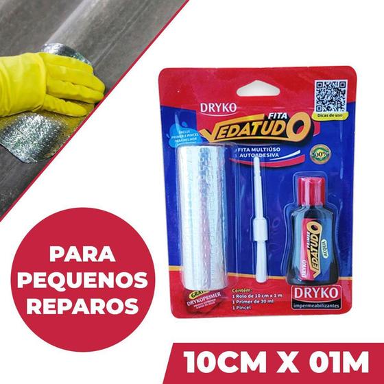 Imagem de Manta Asfaltica Autoadesiva Vedatudo Dryko Pequenos Reparos