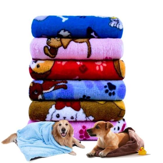 Imagem de Manta aveludada cobertor para pets mantinha