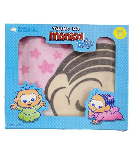 Manta Bebê Cobertor de Berço Turma da Monica Rosa 1,10mt x 0,90mt Menor preço em Manta Bebê Cobertor de Berço Turma da Monica Rosa 1,10mt x 0,90mt