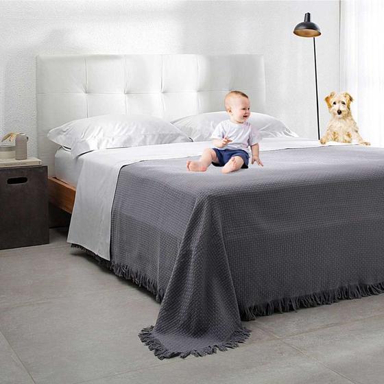 Imagem de Manta Buddemeyer Casal In Design 100% Algodão 2,30m X 2,50m Cores Exclusivas Xale Cama Protetor Sofá