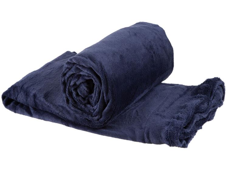 Manta Casal Jolitex Dyuri Mix Azul Jeans Menor preço em Manta Casal Jolitex Dyuri Mix Azul Jeans