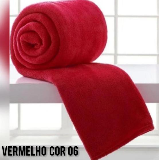 Imagem de Manta Cobertor Casal MIcrofibra Toque Macio  Lisa 1.80 x 2.00