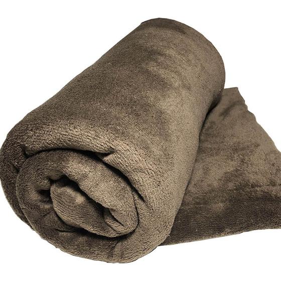Imagem de Manta Cobertor Coberta Dia a Dia 2,40m x 2,20m Casal Queen Felpuda Tecido Microfibra Macio