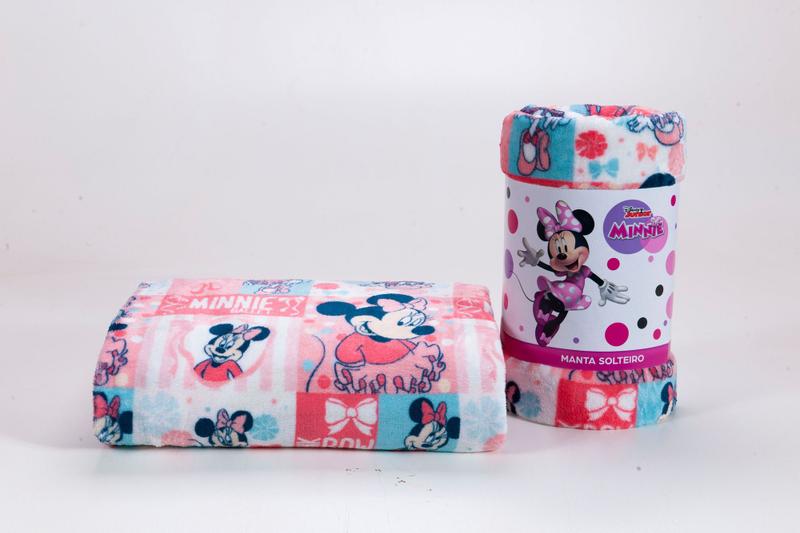 Imagem de Manta Cobertor Disney Infantil Solteiro - Mickey, Minnie, Princesas, Toy Story - Antialêrgico