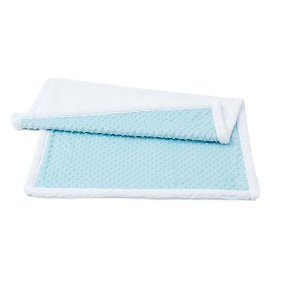 Imagem de Manta Cobertor para Bebê Pipoquinha Sherpa Microfibra Soft Azul