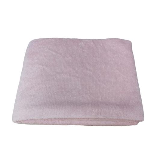 Imagem de Manta Cobertor Pet Flannel Cachorro Gato 110X90Cm Avulso Fofinha Rosê