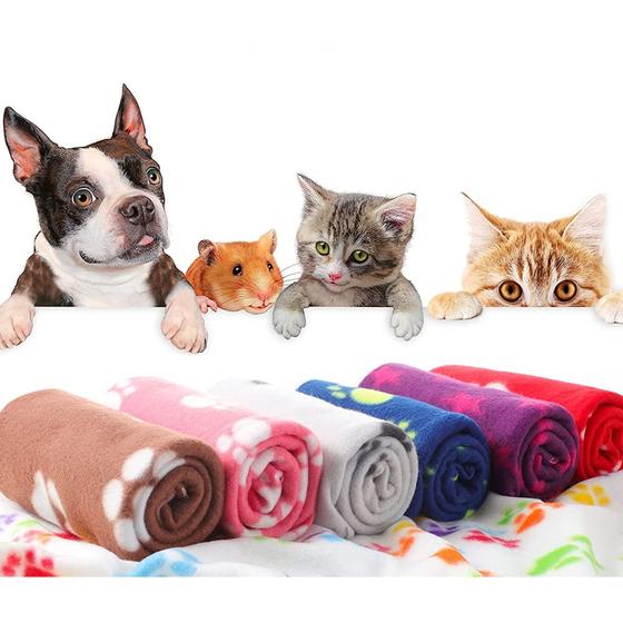 Imagem de Manta Cobertor Pet Soft Para Cachorro Gato - Mantinha Pet ESTAMPADA GRANDE