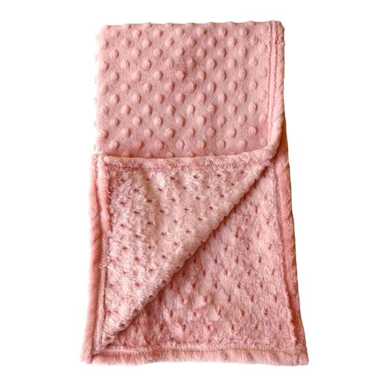 Imagem de Manta Cobertor Soft Plush Para Bebê Bolinhas Pipoquinha Enxoval Gêmeos Inverno Antialérgico