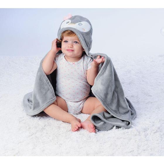 Imagem de Manta com Capuz Bichinhos Pimpolho para Meninos e meninas