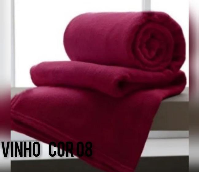 Imagem de Manta De Casal Soft Microfibra Lisas Cobertor Varias Cores