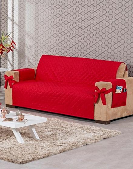 Manta De Sofá Com Forro 3 Lugares Com Laço Matelado Lançamento Marrom Menor preço em Manta De Sofá Com Forro 3 Lugares Com Laço Matelado Lançamento Marrom