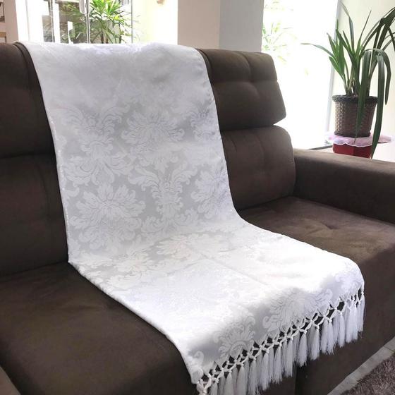 Manta de Sofá Jacquard Luxo Prata 190x140 Menor preço em Manta de Sofá Jacquard Luxo Prata 190x140