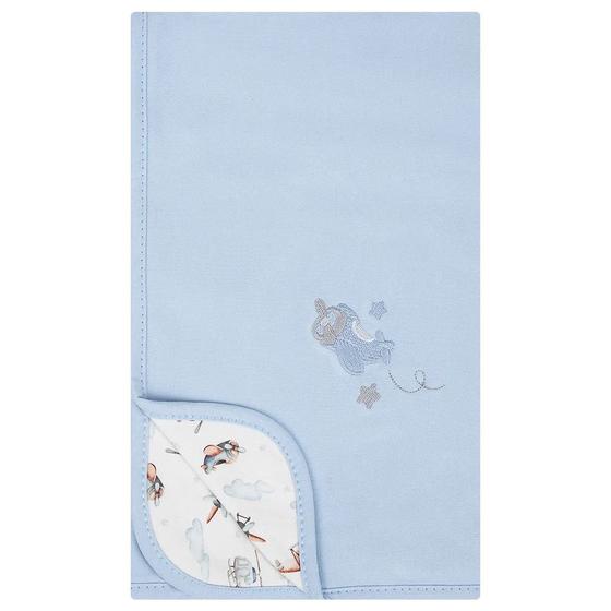 Imagem de Manta de Soft Aviões - Azul Místico - Hug
