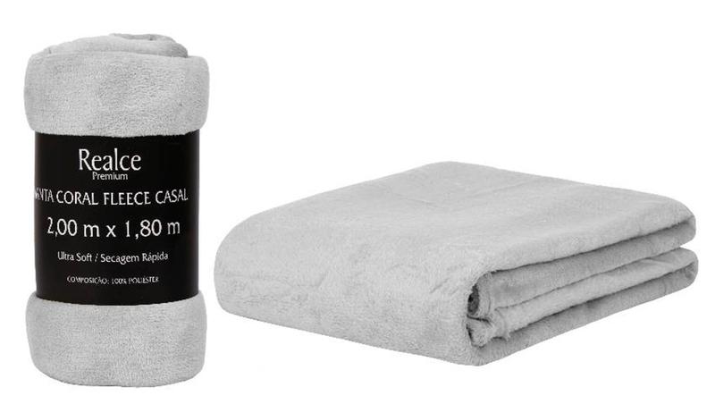 Imagem de Manta Fleece Casal Microfibra  180x200cm 170g/m² Realce Premium Sultan