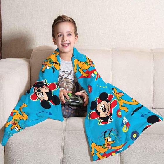 Imagem de Manta Fleece Sofá Infantil Mickey Lepper