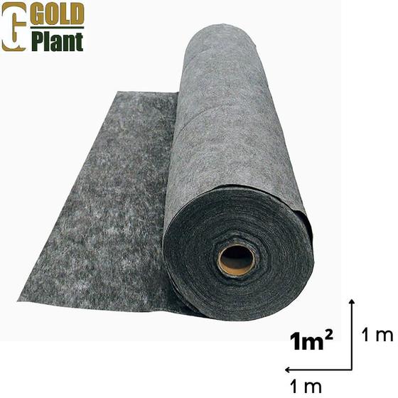 Imagem de Manta geotextil bidim drenagem Cinza - Tam. 1 M² 1X1Mts - Gold Plant