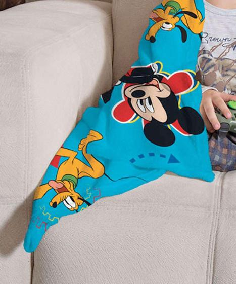 Imagem de Manta Infantil Fleece Estampa Mickey 1,25X1,50 Lepper 1 Peça