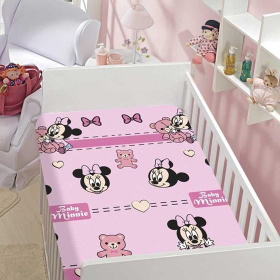 Imagem de Manta Infantil Menina Soft Disney Minnie Ursinha Jolitex