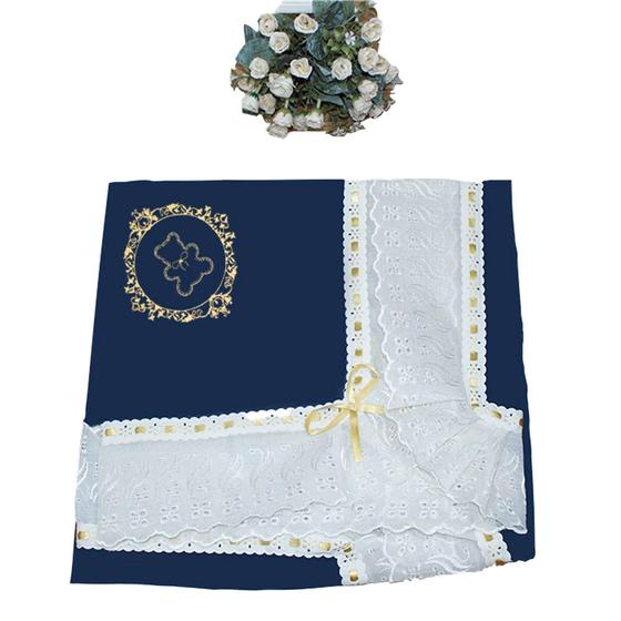 Manta Infantil para Bebê com Lasie 100% Algodão - Urso Arabesco Dourado - Laura Baby Imagem de Manta Infantil para Bebê com Lasie 100% Algodão - Urso Arabesco Dourado - Laura Baby