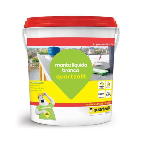 Imagem de Manta Liquida Branca Gl 4,5kg Quartzolit