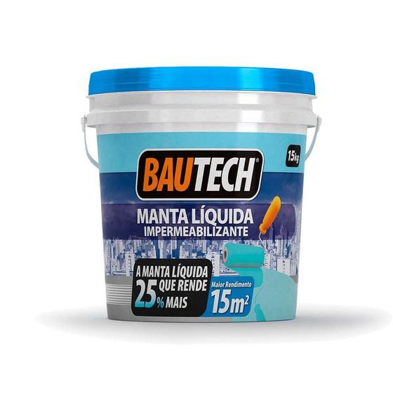 Manta Líquida Impermeabilizante 15kg Bautech Menor preço em Manta Líquida Impermeabilizante 15kg Bautech