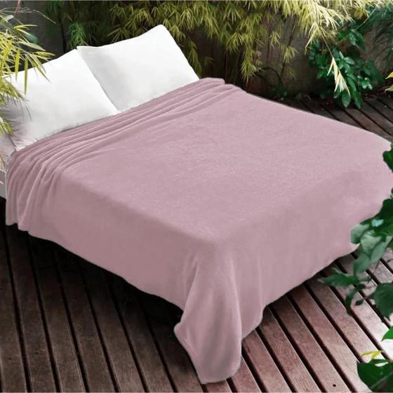 Manta Microfibra Dyuri Lisa 180cm x 210cm Rosa - Jolitex Menor preço em Manta Microfibra Dyuri Lisa 180cm x 210cm Rosa - Jolitex