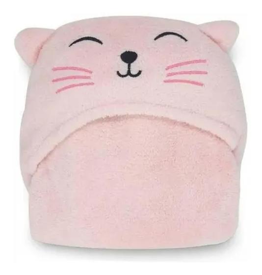 Imagem de Manta Para Bebe Com Capuz Gato Fleece Lepper