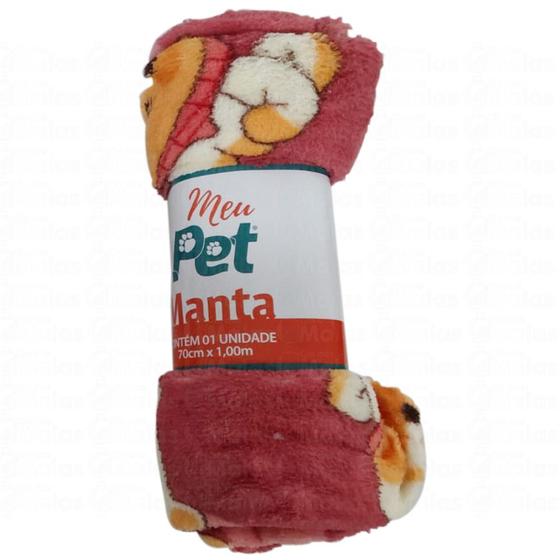 Imagem de Manta Pet Cobertor para Cachorro Gato Quentinho Estimação
