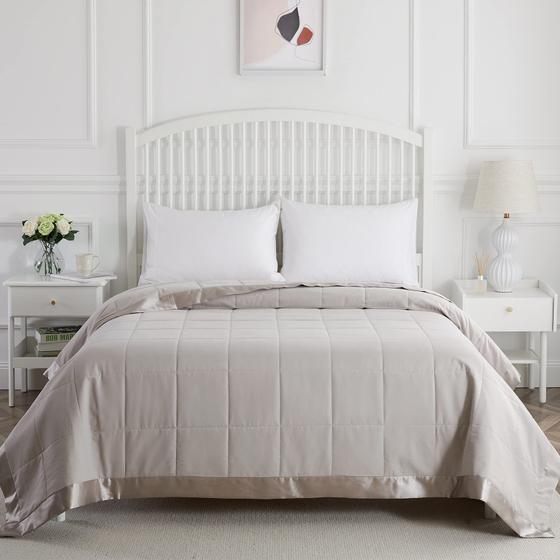 Imagem de Manta Queen Size COMFLIVE - Alternativa a Penas - Taupe (230x230cm)