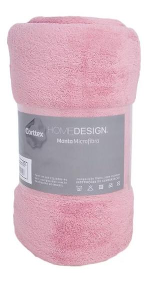 Imagem de Manta Queen Soft Cobertor Microfibra Casal Rosa