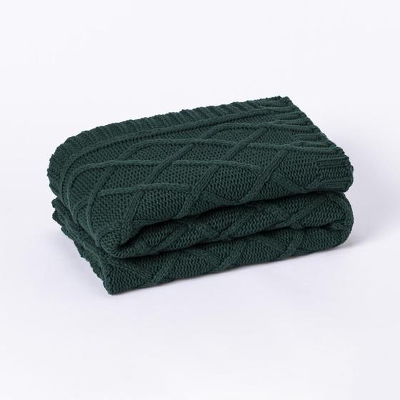 Imagem de Manta Sofa Cama Solteiro Tricot Paris Verde