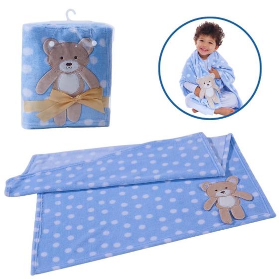Imagem de Manta Soft Bichinho Bebê Infantil Cobertor Anti-alérgico