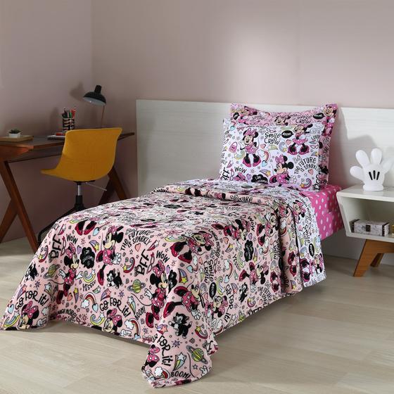 Imagem de MANTA SOFT Linha Disney FLANNEL 180g Solteiro/ Manta Cobertor Infantil - Antialêrgico ORIGINAL