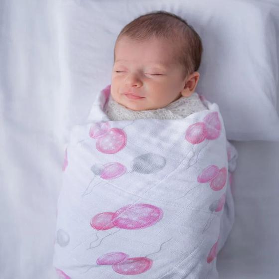 Imagem de Manta swaddle fralda de enrolar soft - 100% algodão premium