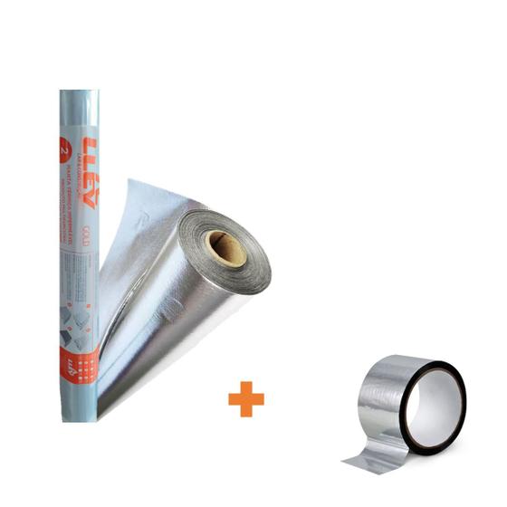 Manta Térmica De Subcobertura Para Telhado - Dupla Face TNT 75m² + 02 Fitas Menor preço em Manta Térmica De Subcobertura Para Telhado - Dupla Face TNT 75m² + 02 Fitas