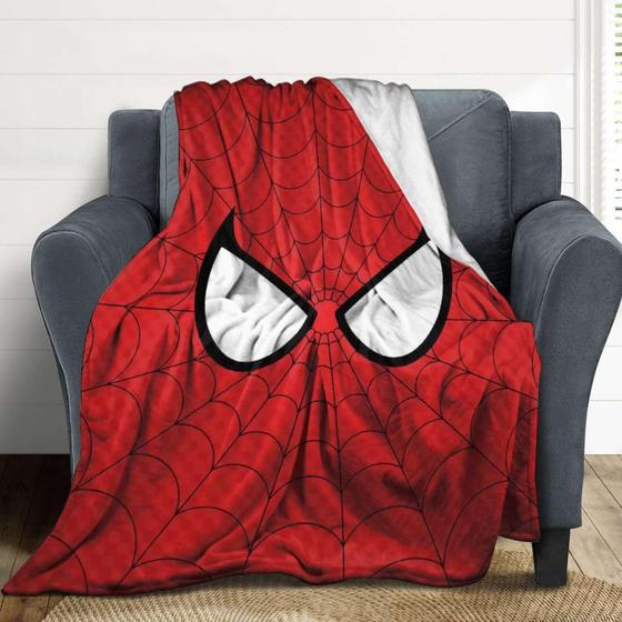 Imagem de Manta Throw Blanket Muchlife Superhero Spider 150x125cm de flanela