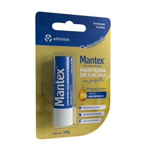 Imagem de Manteiga de Cacau com Acido Hialuronico MANTEX Apis Vida