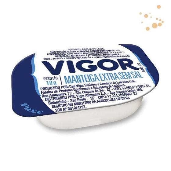 Imagem de Manteiga Extra Sem Sal Vigor Blister Sache 10g Caixa 96 Un