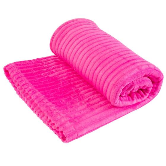 Imagem de  Mantinha Cobertor Soft Alto Relevo Ondulada Toque  Macio  1,80 x 2,00 M