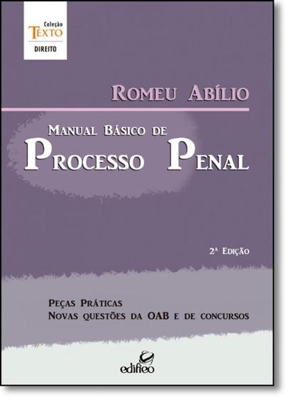 Imagem de Manual Básico de Processo Penal