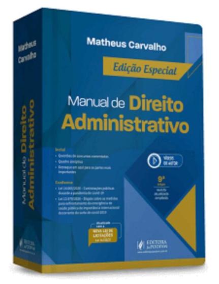 Imagem de Manual de Direito Administrativo - 9ª Edição (2021) - JusPodivm