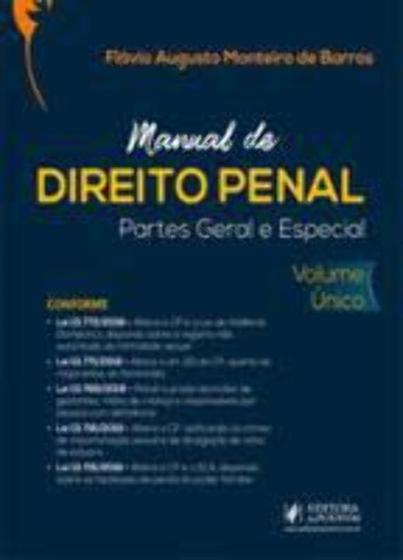 Imagem de Manual de direito penal - partes geral e especial