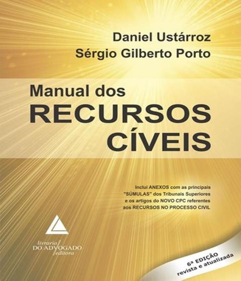 Imagem de Manual dos recursos cíveis - LIVRARIA DO ADVOGADO