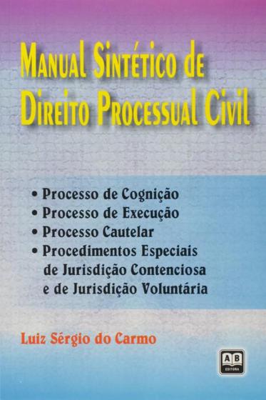 Imagem de Manual Sintético de Direito Processual Civil - AB