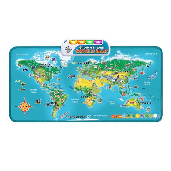 Imagem de Mapa Mundi LeapFrog Touch & Learn - Mais de 1000 Fatos (4+)