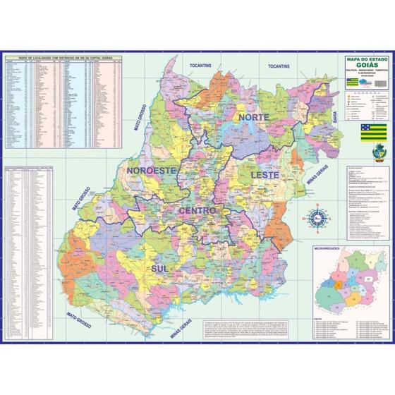 Imagem de Mapa Periódico Estado de Goiás