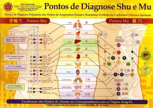 Imagem de Mapa - Pontos de Diagnose Shu e Mu - Prof. Franco Joji Enomoto
